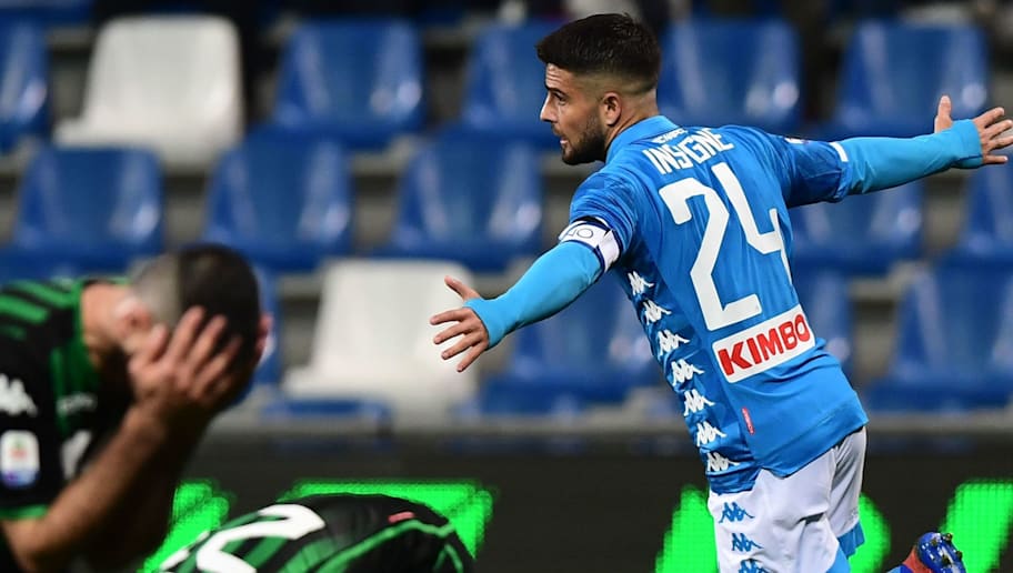 Sassuolo 1 1 Napoli Report Ratings Reaction As Late Insigne Strike Saves Partenopei 90min