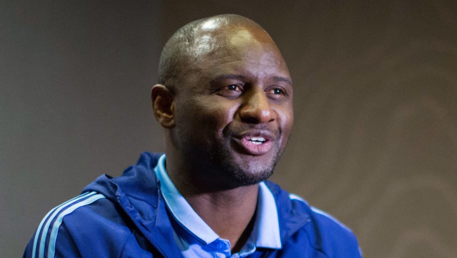 New York City FC head coach Patrick Vieira speaks at an interview with AFP during the club's annual media day on March 9, 2017, in New York. / AFP PHOTO / EDUARDO MUNOZ ALVAREZ        (Photo credit should read EDUARDO MUNOZ ALVAREZ/AFP/Getty Images)