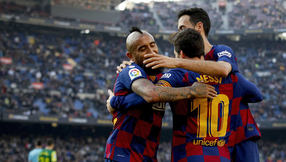 Arturo Vidal,Lionel Messi,Sergio Busquets