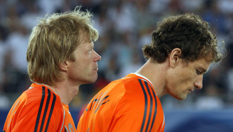 German goalkeeper Jens Lehmann and Germa