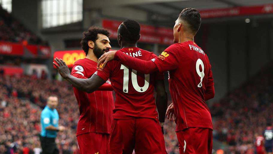 Jan Kruger/GettyImages Sadio Mane,Mohamed Salah,Roberto Firmino