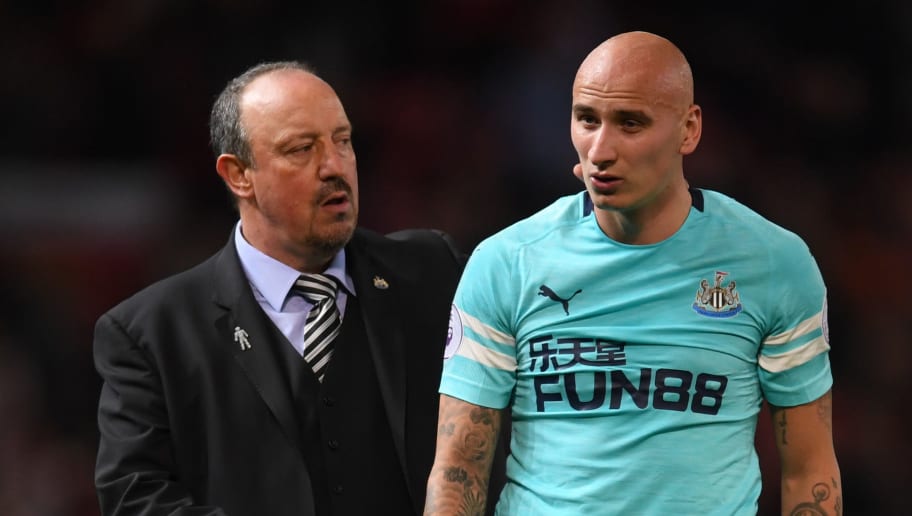 Laurence Griffiths/GettyImages Jonjo Shelvey,Rafael Benitez