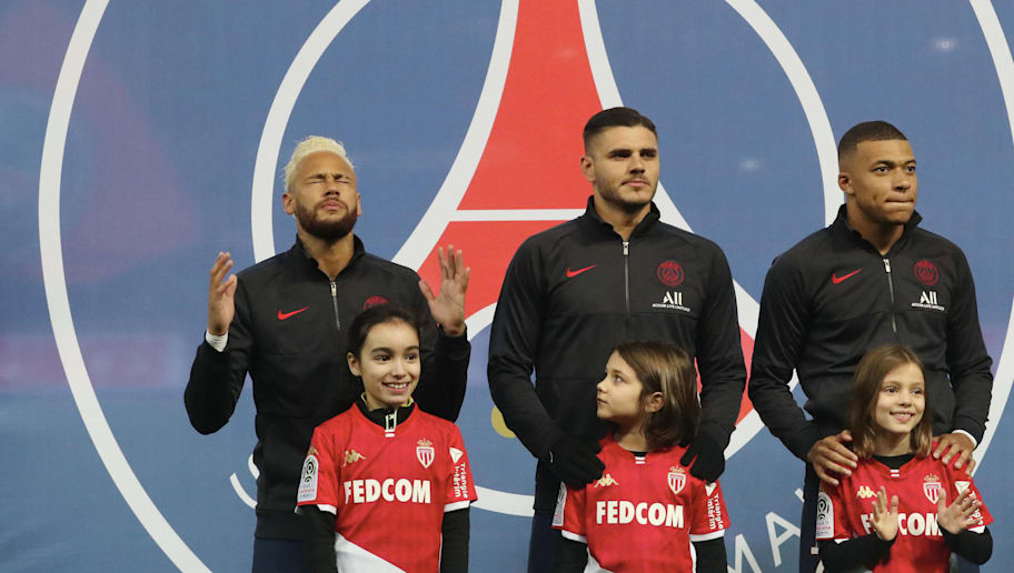 Xavier Laine/GettyImages Kylian Mbappe,Mauro Icardi,Neymar Jr
