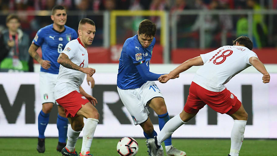Poland 0 1 Italy Report Ratings Reaction As Azzurri Snatch All 3 Points At The Death 90min