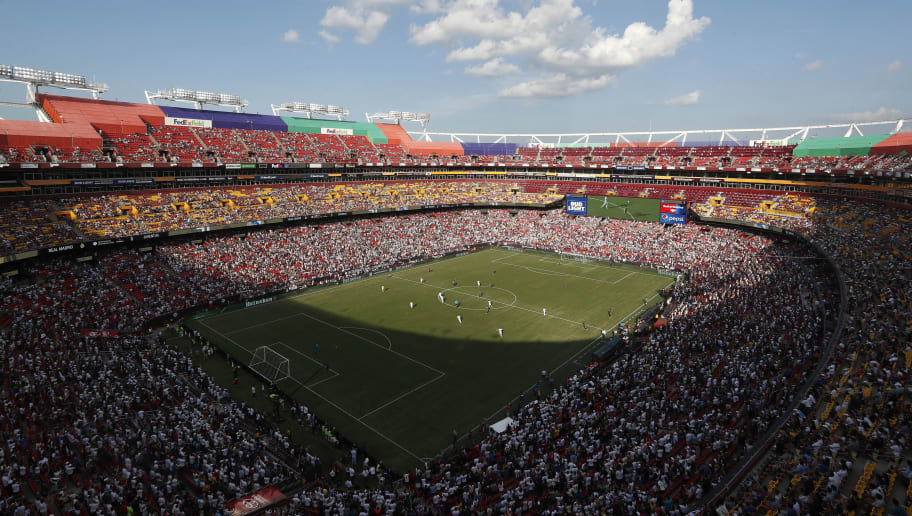 LANDOVER, MD - AUGUST 04: General view inside the stadium during the International Champions Cup at FedExField on August 4, 2018 in Landover, Maryland. (Photo by Patrick Smith/International Champions Cup/Getty Images)