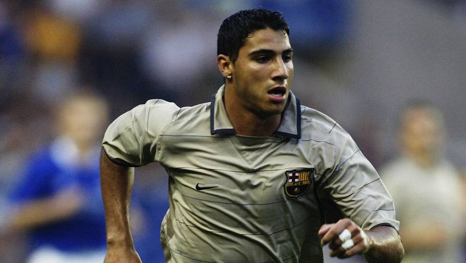 LEICESTER - AUGUST 8: Ricardo Quaresma of FC Barcelona in action during the Pre-Season Friendly match between Leicester City and FC Barcelona held on August 8, 2003 at the Walkers Stadium, in Leicester, England. FC Barcelona won the match 1-0. (Photo by Clive Mason/Getty Images)