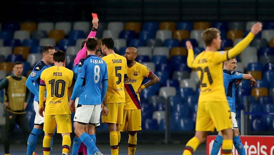 Napoli 1 1 Barcelona Laga Berakhir Imbang Walau Barca Dapatkan