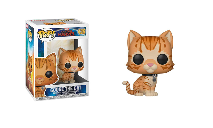 Captain Marvel's Goose the Cat Funko Pop! Toy Delivers Cuteness (and Spoilers) | Mental Floss
