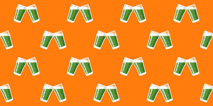 Irish green beer pattern