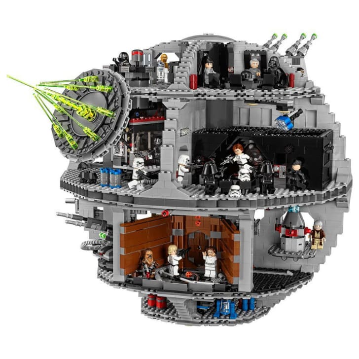 A LEGO 'Star Wars' Death Star set is pictured
