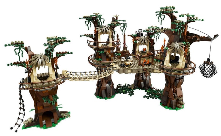 A LEGO 'Star Wars' Ewok Village set is pictured