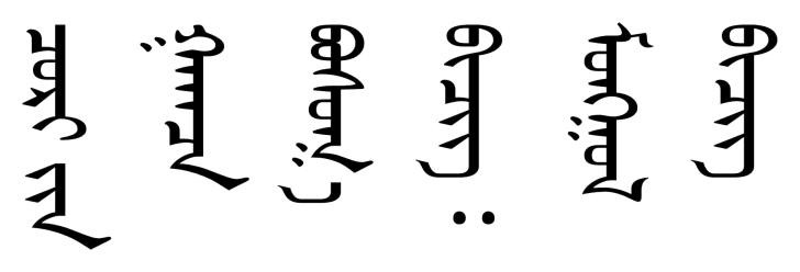 The Mongolian script
