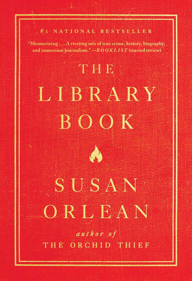 An image of the cover of The Library Book.