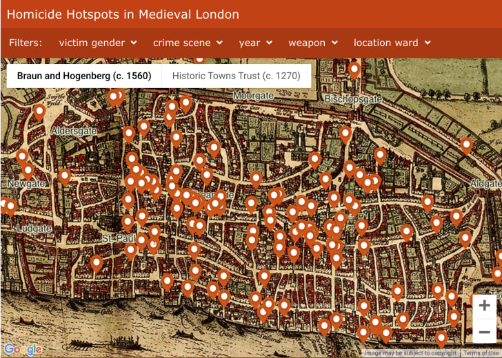 Revisit Medieval London's Deadliest Crimes With an Interactive Murder