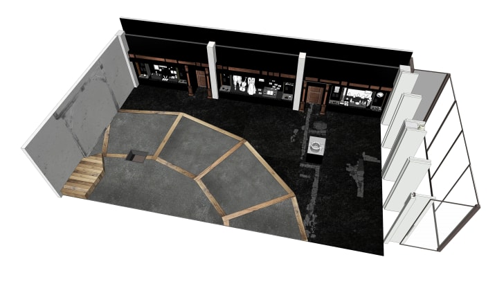 Floor plan of the exhibition