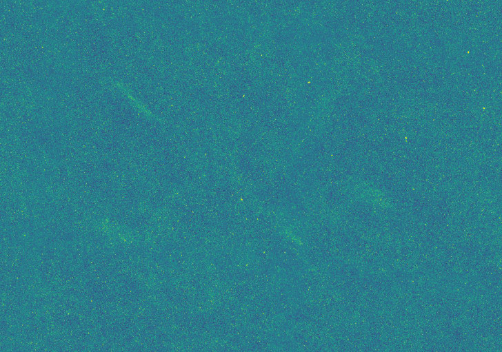 A close-up of a view of distant galaxies taken by the Herschel Space Observatory