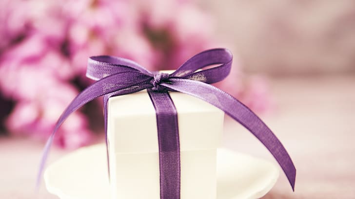 A wrapped gift