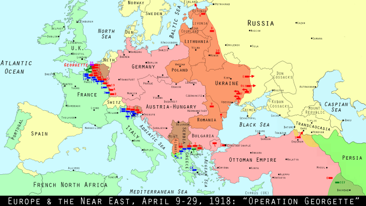 World War I in Europe, April 1918 World War I in Europe, April 1918