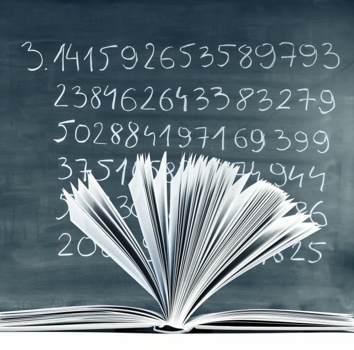 Pi on blackboard