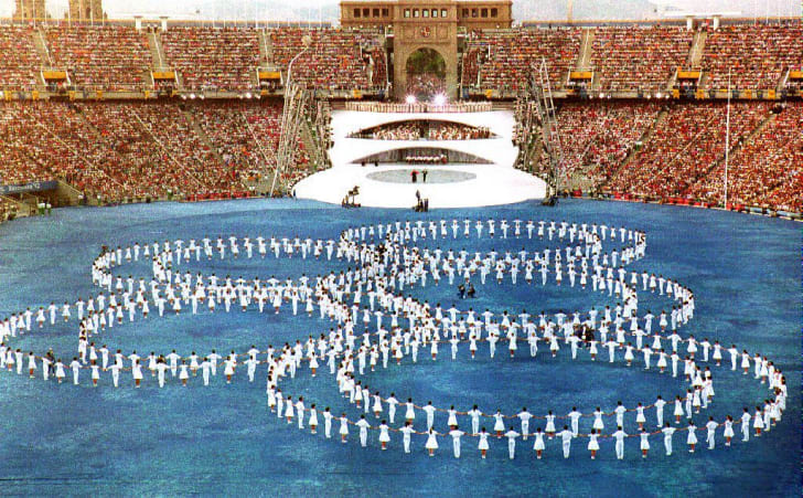 Barcelona Olympics opening ceremony.