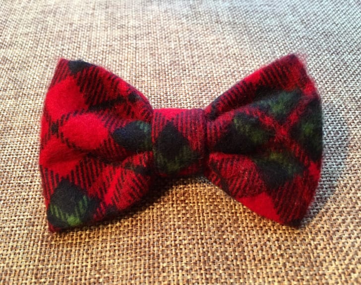 tartan pet bow tie