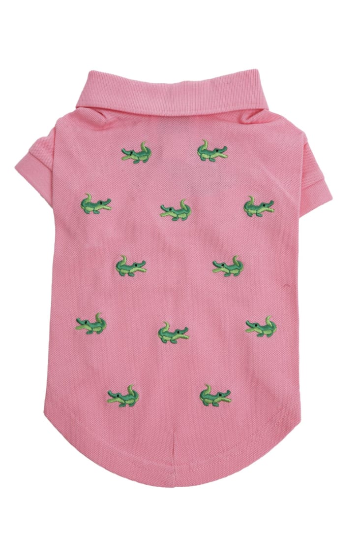 Dog Pink Polo Shirt