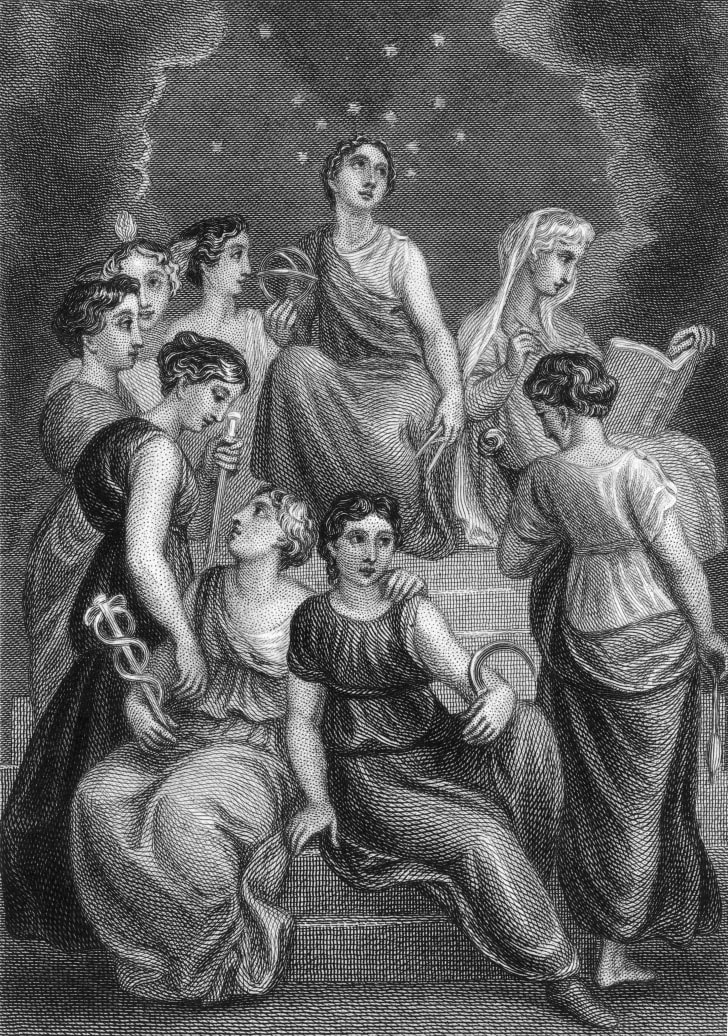 The nine Muses.