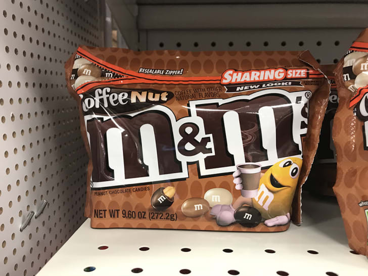 A bag of coffee nut m&ms.