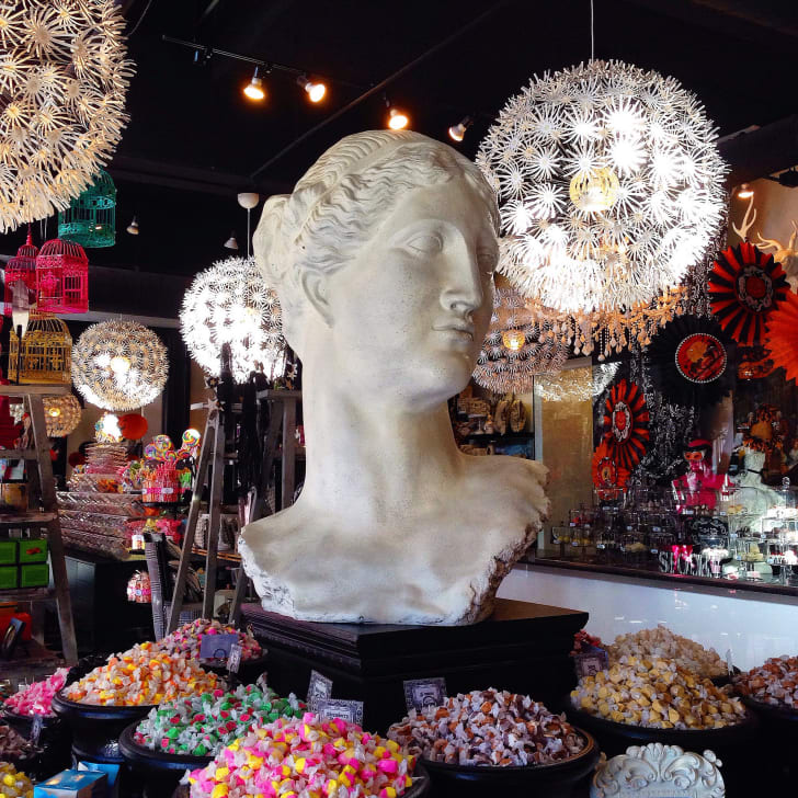 The interior of Pinkitzel Cupcakes & Candy in Oklahoma City.