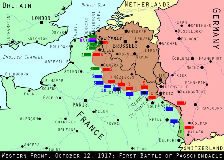 Western Front, October 12, 1917: First Battle of Passchendael