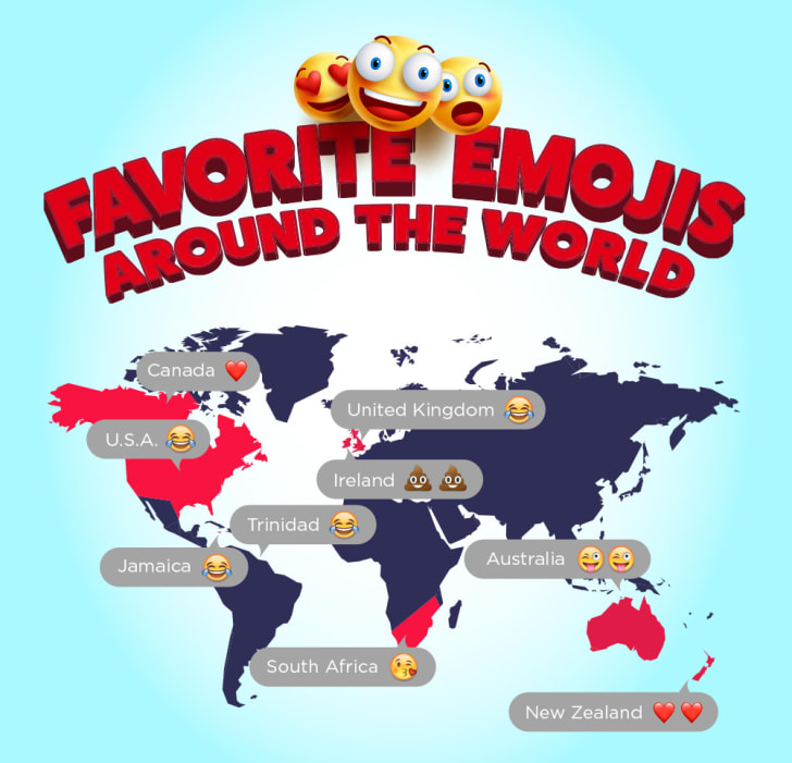 The Most Popular Emojis Around The World Mental Floss