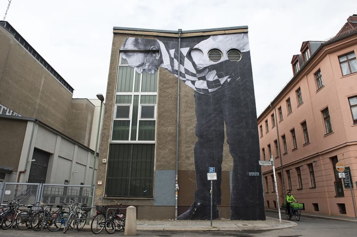 art by JR in germany