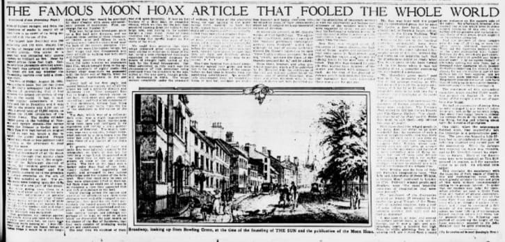 The Great Moon Hoax Of 1835 Mental Floss