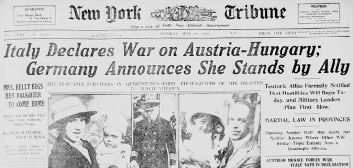 Wwi Centennial Italy Declares War On Austria Hungary Mental Floss