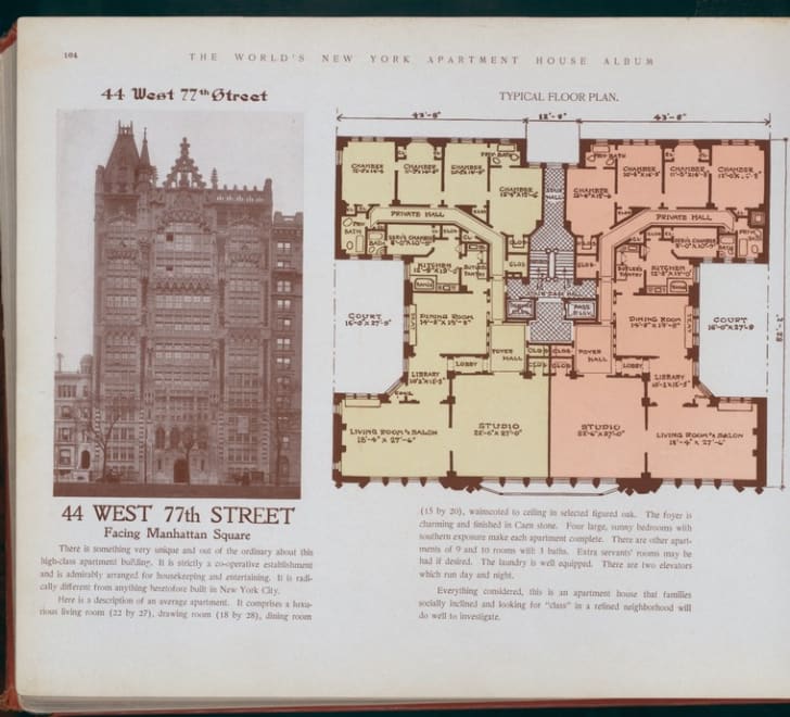 10 Elaborate Floor Plans From Pre World War I New York City