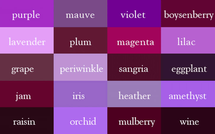 Name Every Shade Of The Rainbow With This Color Thesaurus Mental Floss