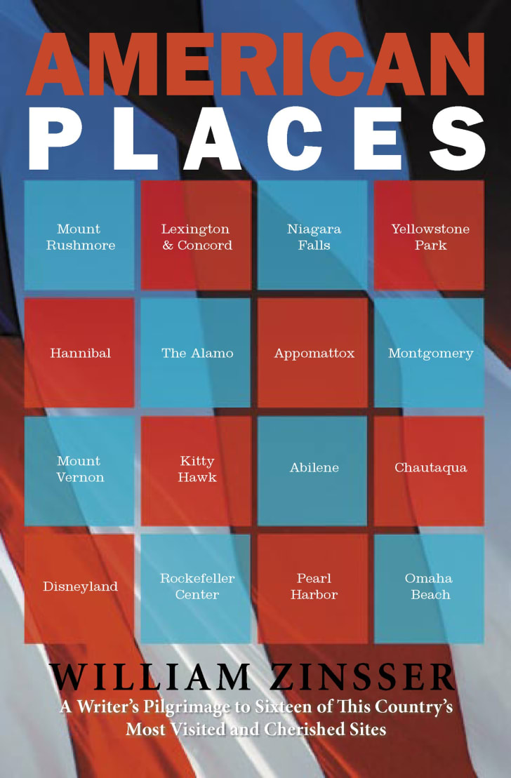 The cover of William Zinsser's book 'American Places.'