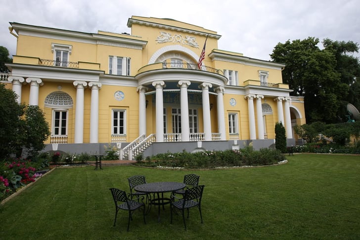 Exterior of Spaso House, residence of U.S. Ambassador in Moscow