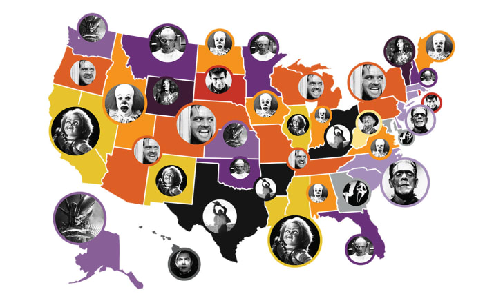 Favorite Horror Movie Villains By State Mental Floss