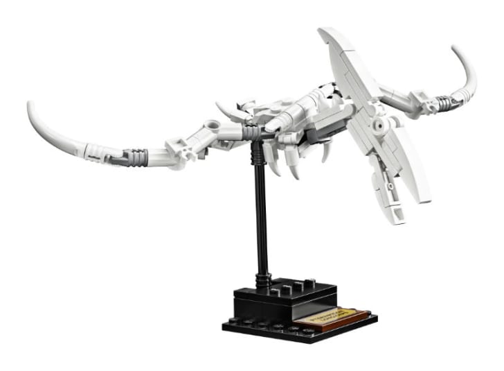 A LEGO Ideas Dinosaur Fossils 'Pteranodon' is pictured