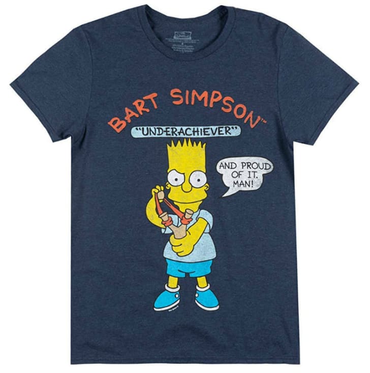 Bart Simpson of 'The Simpsons' television series is pictured on a T-shirt