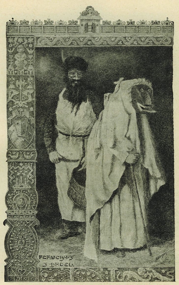 A Bohemian depiction of Frau Perchta circa 1910