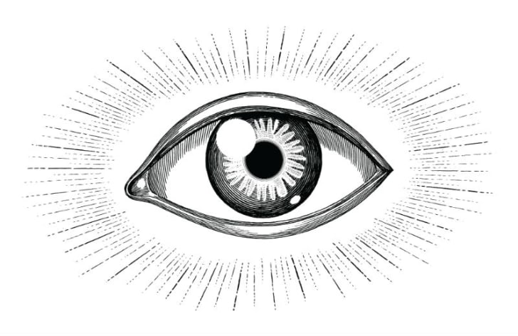An illustration of an eye is pictured