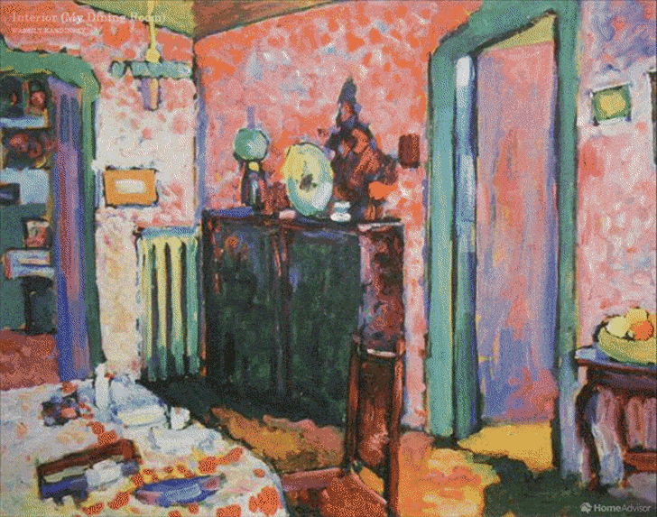 Real-life version of Kandinsky’s ‘My Dining Room’
