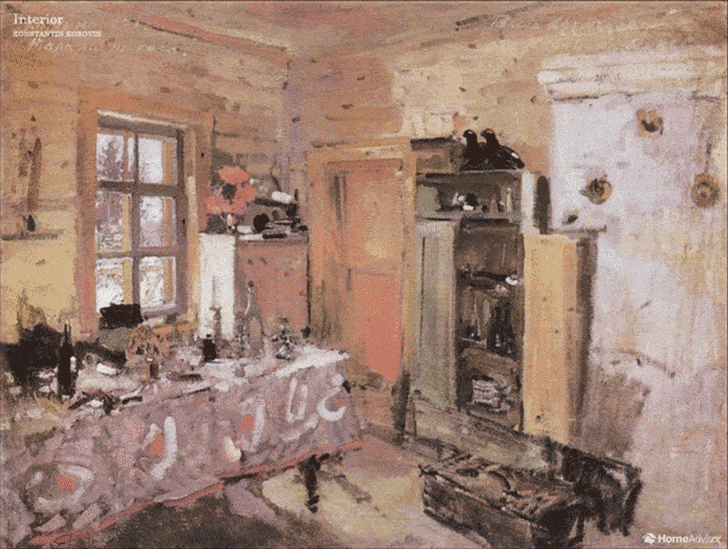 Real-life version of Konstantin Korovin’s ‘Interior’