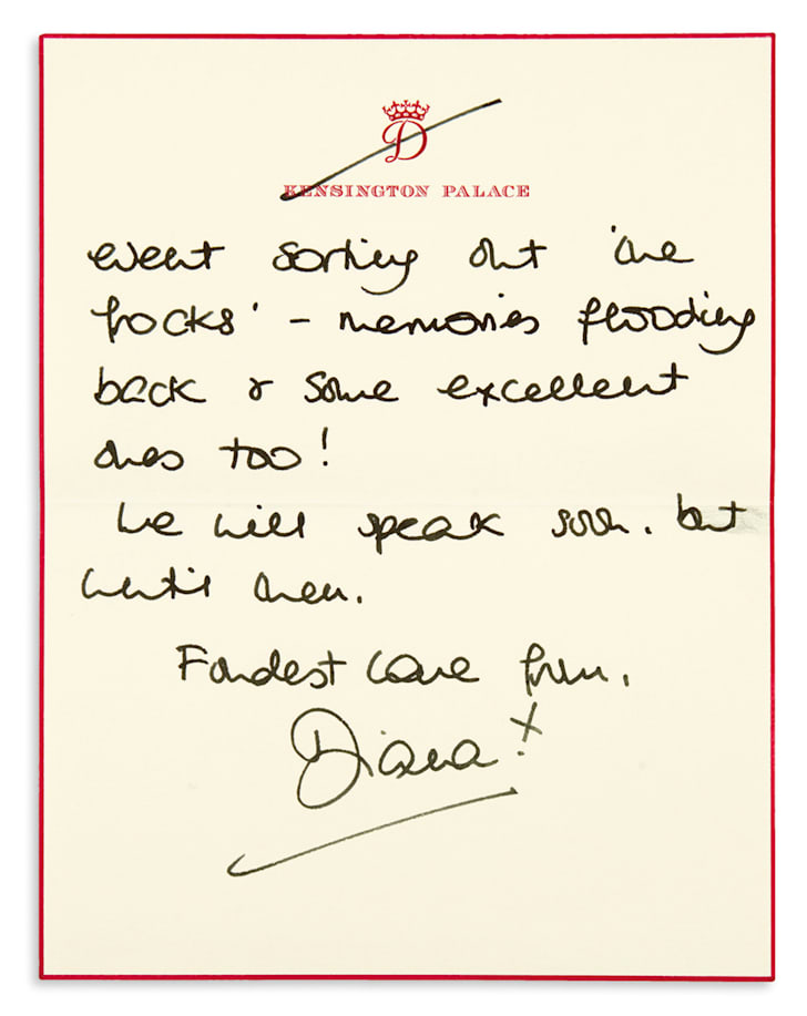 Princess Diana Letters Up For Auction Mental Floss