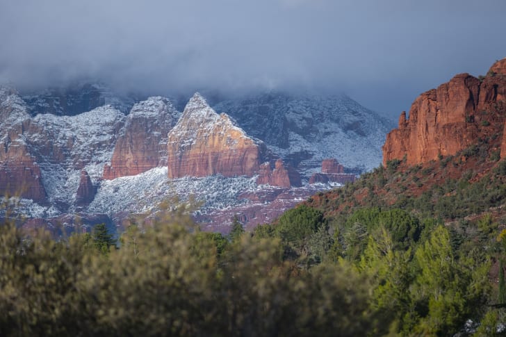 Winter snow on Arizona mountains