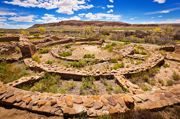 Chaco Canyon pueblo ruins