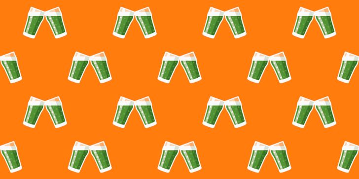 Irish green beer pattern
