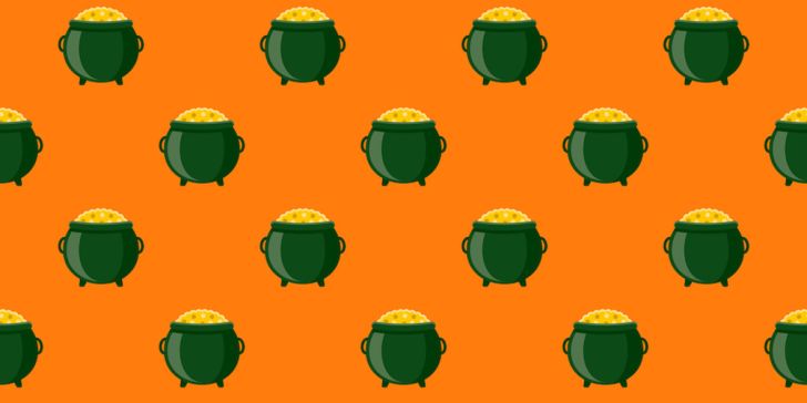 Irish pot of gold pattern